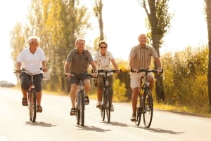 Demi-journée à vélo au lac de l'Ouest de Hanoï : pagodes, coucher de soleil et collations