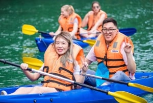 Hanoi: escursione di un giorno nella baia di Halong con l'isola di Titop, la grotta e il kayak