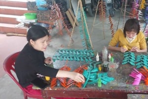 Hanoi: Wioska ręcznych wachlarzy i wioska bambusowych ważek oraz lunch