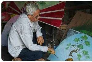 Hanoi: Wioska ręcznych wachlarzy i wioska bambusowych ważek oraz lunch