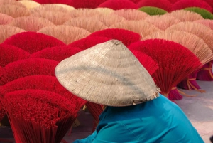 Hanoï : village des chapeaux et village de l'encens ou atelier de parfum