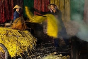 Hanoi: Hoi Village Mat Weaving Village Guided Tour with Meal