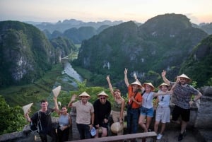Hanoi: Ninh Binh, Tam Coc, Mua Cave & Hoa Lu with cycling