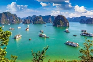 Z Hanoi: 1-dniowy rejs po zatoce Halong z dużymi i małymi grupami