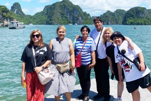 Z Hanoi: 1-dniowy rejs po zatoce Halong z dużymi i małymi grupami