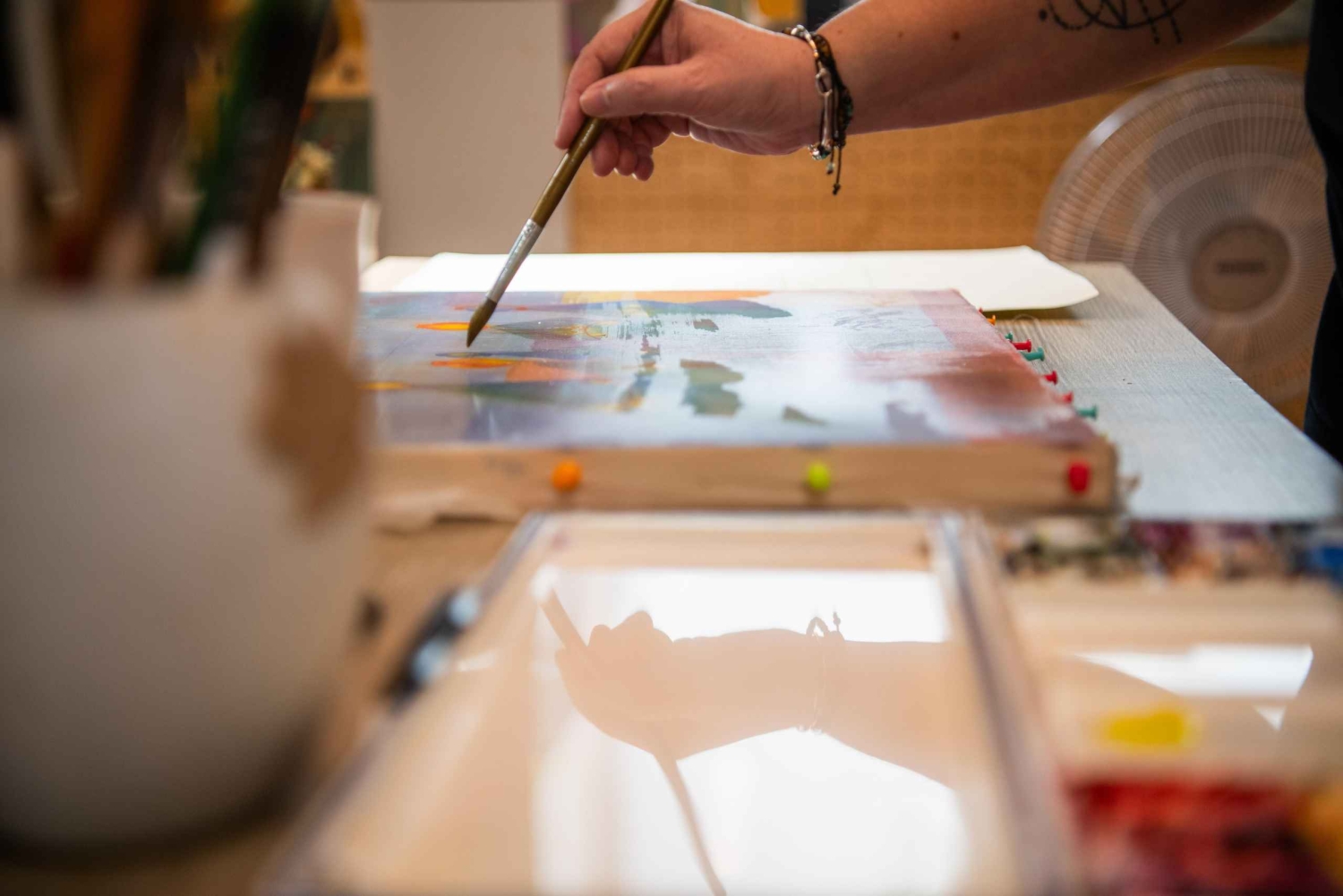 Hanoi: Privat kunstatelieroplevelse med materialer