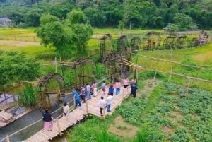 Hanoi: Senderismo de 2 días por la naturaleza de Pu Luong, fin del viaje en Ninh Binh
