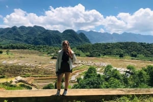 Hanoi: Senderismo de 2 días por la naturaleza de Pu Luong, fin del viaje en Ninh Binh