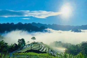 Hanoi: Senderismo de 2 días por la naturaleza de Pu Luong, fin del viaje en Ninh Binh