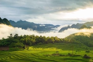 Hanoi: Senderismo de 2 días por la naturaleza de Pu Luong, fin del viaje en Ninh Binh