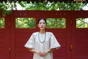 ハノイ：旧市街で伝統的なアオザイレンタル＆フォトウォーク