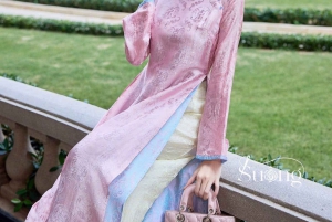 ハノイ：旧市街で伝統的なアオザイレンタル＆フォトウォーク