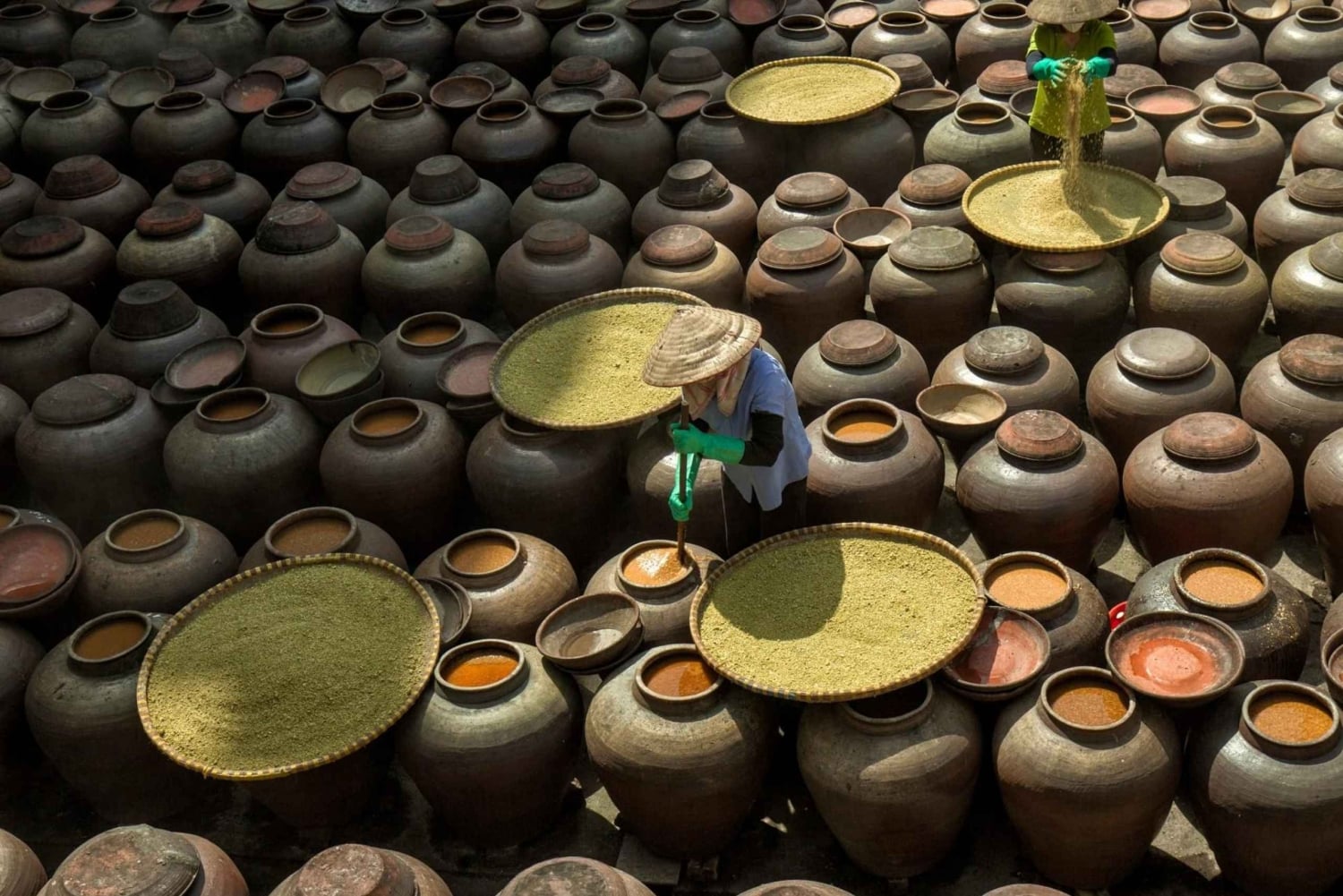 Hanói: salsa de soja, pueblo de los vermicelli y pagoda Thang Nghiem