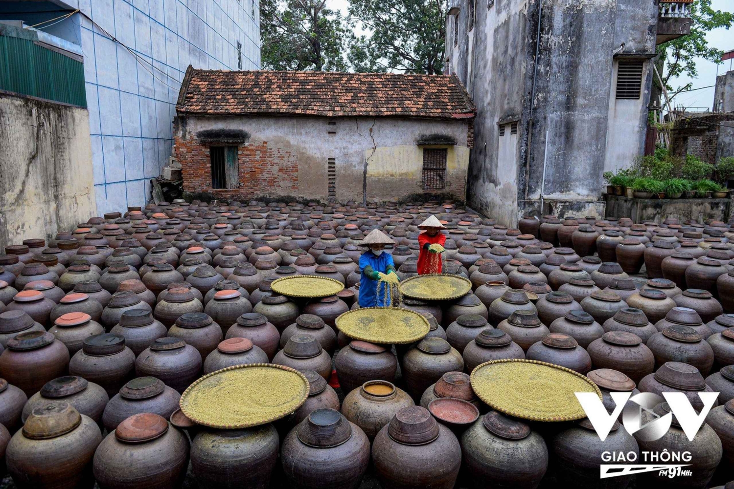 Hanói: salsa de soja, pueblo de los vermicelli y pagoda Thang Nghiem