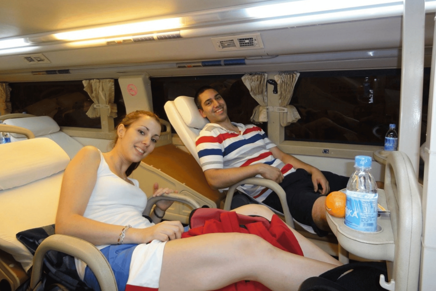 Hanoi till Viantiane (Laos) Transfer med sovande buss