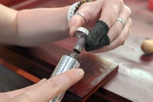Hanoi: unieke workshop zilveren ringen/hangers maken