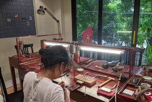 Hanoi: unieke workshop zilveren ringen/hangers maken
