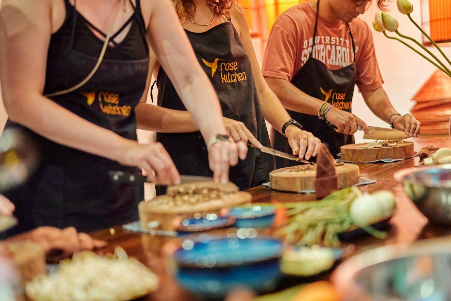 Hanói: clase de cocina vegana con un toque local en una villa con jardín