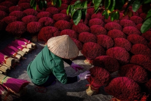 Hanoi: Vermicelli, sojasauce-landsbyen eller Hat, røgelseslandsbyen