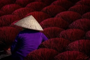 Hanoi: Vermicelli, sojasauce-landsbyen eller Hat, røgelseslandsbyen