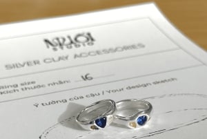 ハノイ：ベトナム宝石銀粘土リングワークショップ