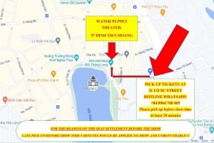 Hanói: Ingresso para o Water Puppet Show com item extra de entrega no hotel