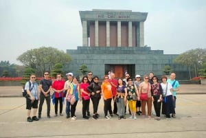 Highlight Hanoi city tour with train street.