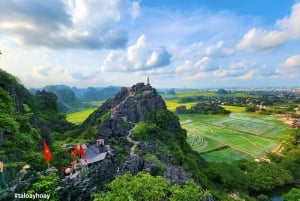 Hoa Lu, Tam Coc og Mua Cave dagsudflugt med frokost og limousine