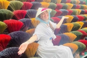 Hanoi: tour artigianale con incenso, produzione di cappelli o ceramica