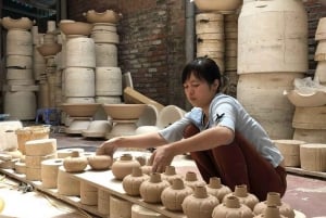 Hanoi: tour artigianale con incenso, produzione di cappelli o ceramica