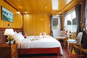 Lan Ha Bay luksuscruise med balkong – sykling + kajakk + billetter