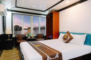 Lan Ha Bay luksuscruise med balkong – sykling + kajakk + billetter