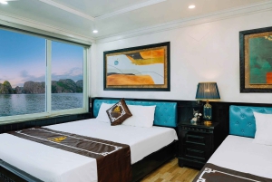 Lan Ha Bay luksuscruise med balkong – sykling + kajakk + billetter