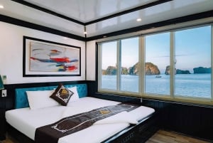 Lan Ha Bay luksuscruise med balkong – sykling + kajakk + billetter