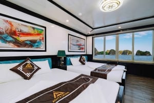 Lan Ha Bay luksuscruise med balkong – sykling + kajakk + billetter