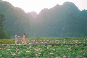 Tur i luksuslimousine: Hoa Lu, Trang An/Tam Coc & Mua Cave