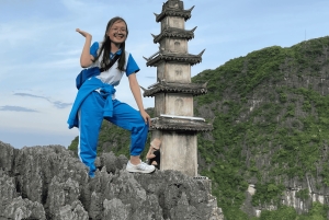 Tur i luksuslimousine: Hoa Lu, Trang An/Tam Coc & Mua Cave