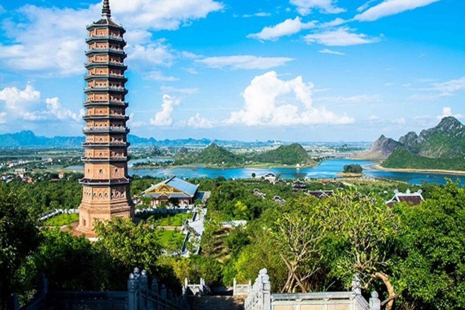 Ninh Binh Heldag Bai Dinh Trang An Mua Cave Lille gruppe