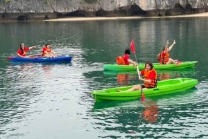 Ninh Binh: Halong Bay dagskryssning med måltid och avlämning i Hanoi