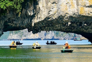 Ninh Binh: Halong Bay dagskryssning med måltid och avlämning i Hanoi