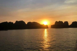 Ninh Binh: Dagstur til Halongbukta med måltid og avlevering i Hanoi