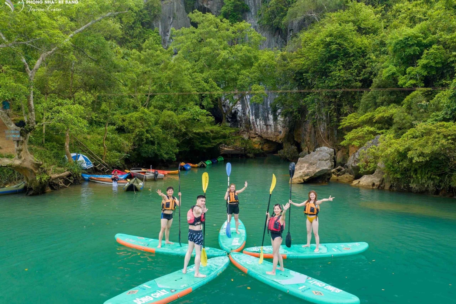 Phong Nha : visite de la grotte du Paradis et de la grotte obscure avec tyrolienne
