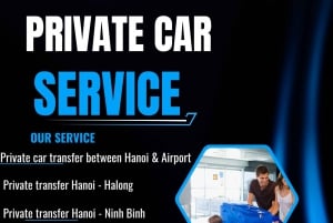 Privat transfer fra Hanoi / Noi Bai lufthavn til Halong-bugten