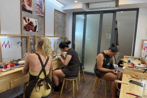 ベトナムハノイのシルバーアクセサリー作りワークショップ