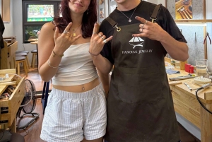 ベトナムハノイのシルバーアクセサリー作りワークショップ