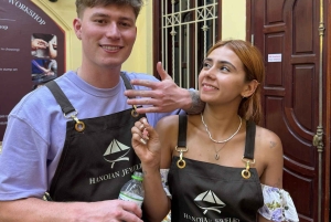 ベトナムハノイのシルバーアクセサリー作りワークショップ