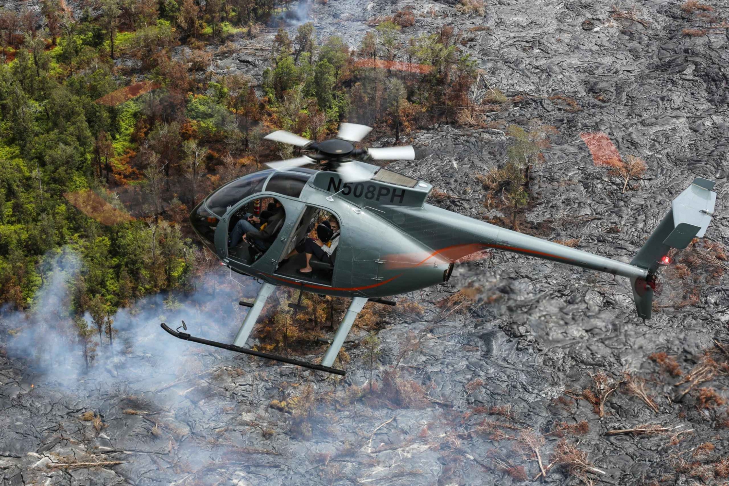 Big Island: Helikoptertur uten dører over lava og regnskog