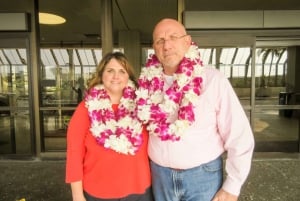 Big Island: Kona flygplats Smekmånad Lei hälsning