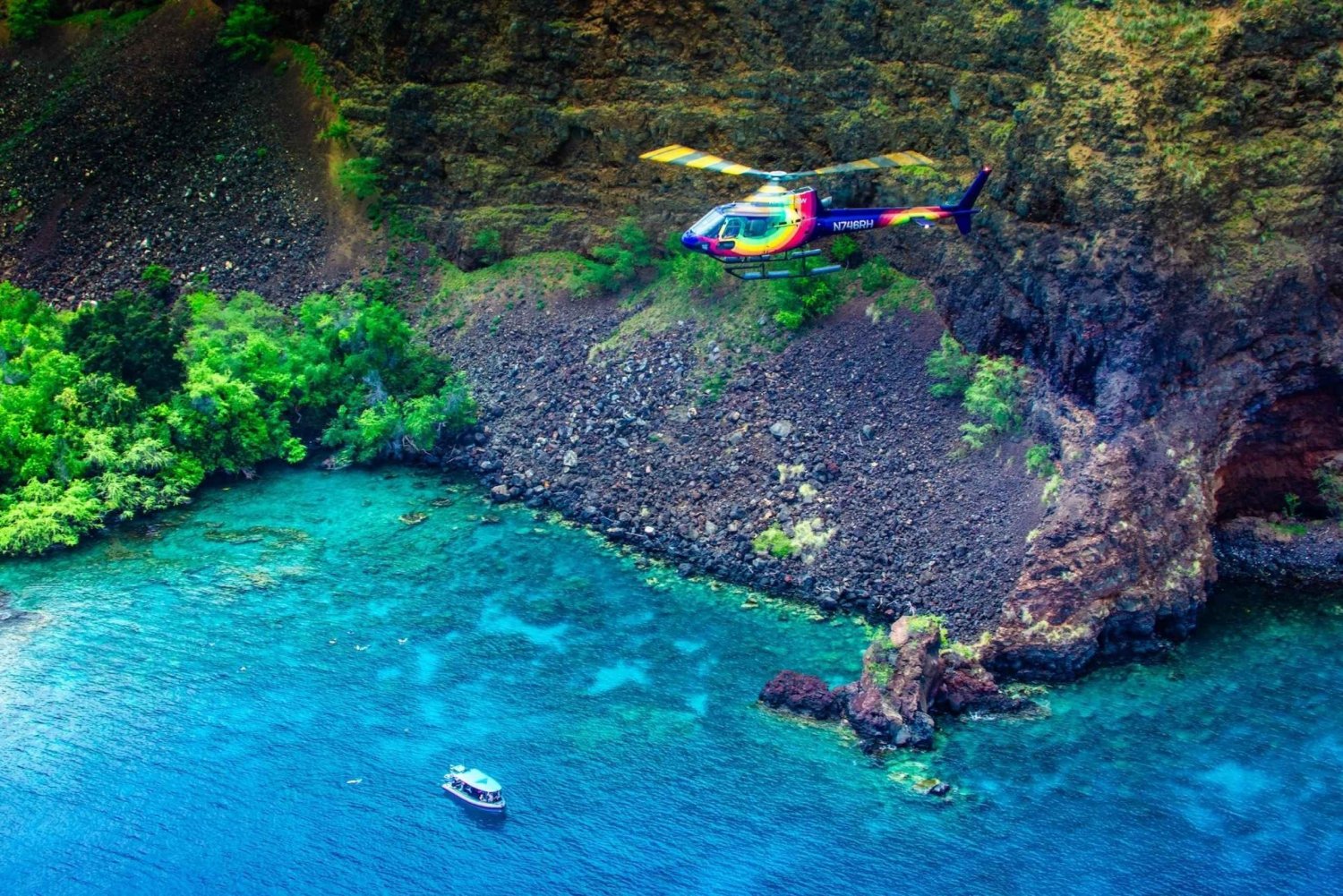Kailua-Kona: Kailona: Coastal Scenic Doors On/Off Helikopterikiertoajelu