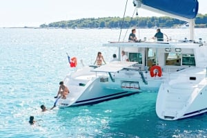 Groot eiland: Luxe catamarantocht langs de kust van Kona
